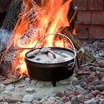 Lodge 14 Inch 10 Quart Cast Iron Deep Camp Dutch Oven - Thumbnail 2 of 5
