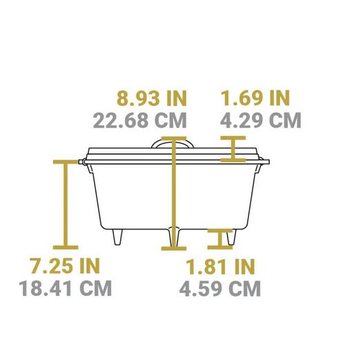 Lodge 14 Inch 10 Quart Cast Iron Deep Camp Dutch Oven - Primary Image