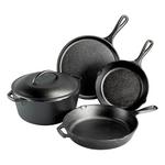 Lodge Seasoned Cast Iron 5 Piece Set - Thumbnail 1 of 2