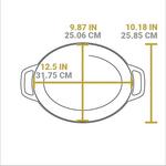 Lodge 7 Quart Oval Red Enamel Cast Iron Dutch Oven - Thumbnail 5 of 6