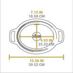 Lodge 7 Quart Oval Red Enamel Cast Iron Dutch Oven - Thumbnail 6 of 6