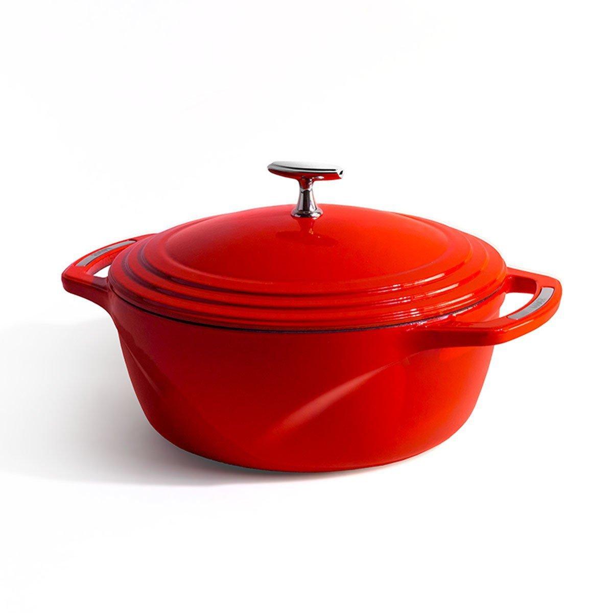 USA Enamel 6 Qt Enameled Cast Iron Dutch Oven - Lodge Manufacturing Co