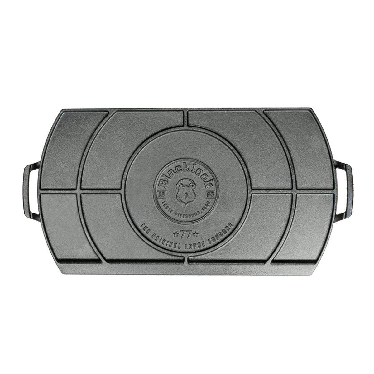 Blacklock Lightweight Cast Iron Double Burner Griddle - Lodge Manufacturing Co