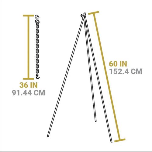 Lodge 60 Inch Camp Tripod - Primary Image