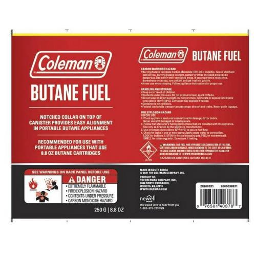 Coleman 8oz Butane Fuel - Primary Image