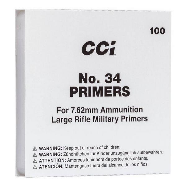 CCI Mil-Spec No. 34 /7.62mm Large Rifle Primer Brick