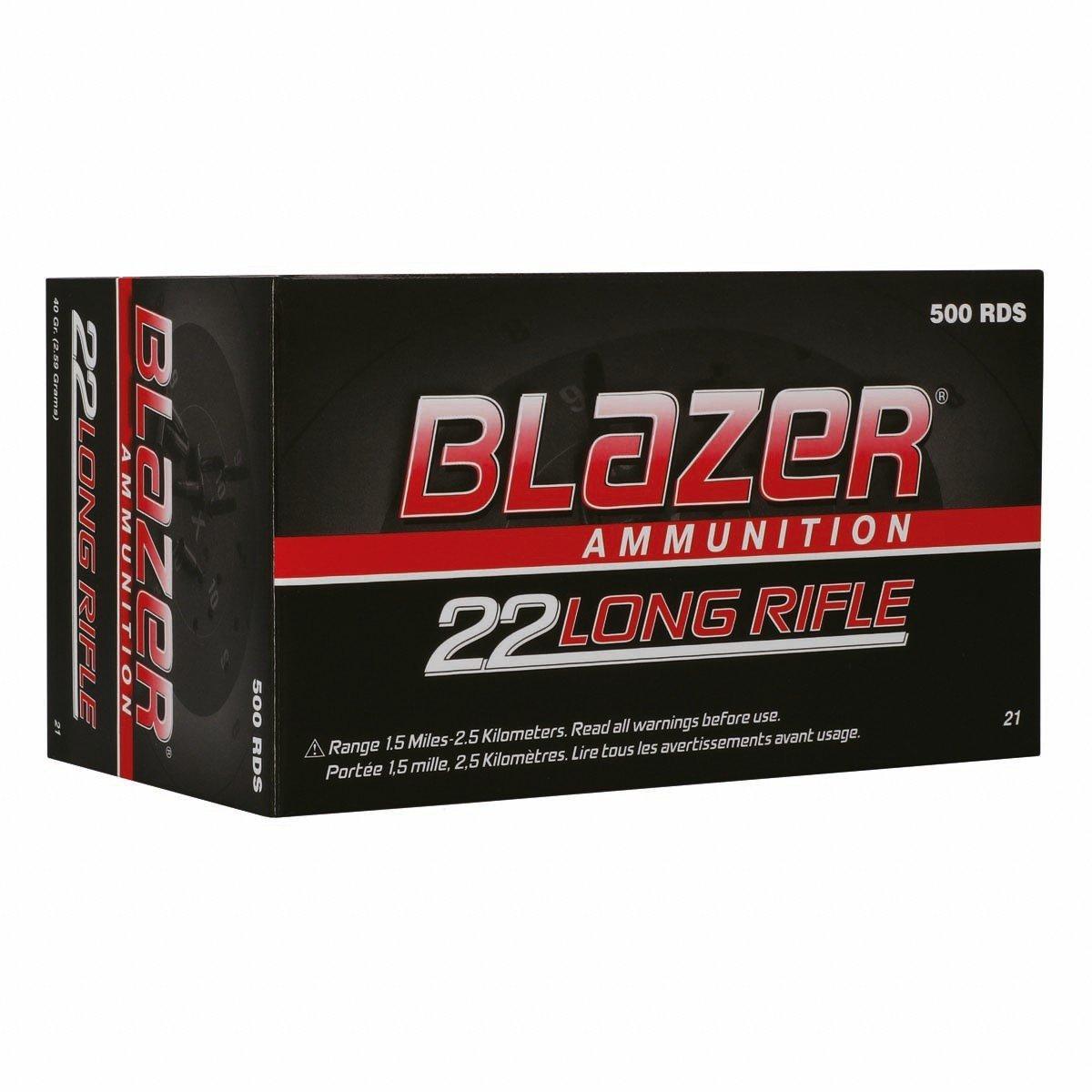 Blazer Ammunition Blazer 22 Long Rifle Rimfire Ammunition 50 Round Box