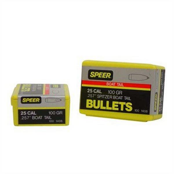 SPEER Boat Tail 25 Caliber SBT Rifle Bullets