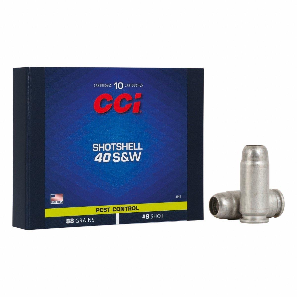 CCI Pest Control Shotshell 40 S&W Handgun Ammunition 10 Round Box