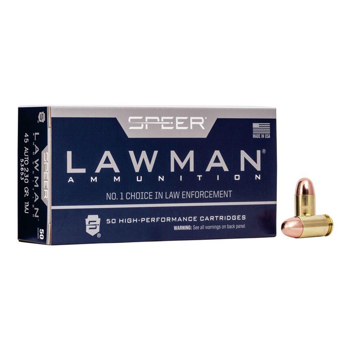 Speer Lawman TMJ 9mm Handgun Ammunition 20 Round Box - Speer
