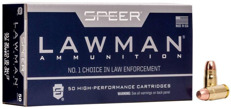 Speer Lawman Clean Fire Training 357 SIG Handgun Ammunition 50 Round Box
