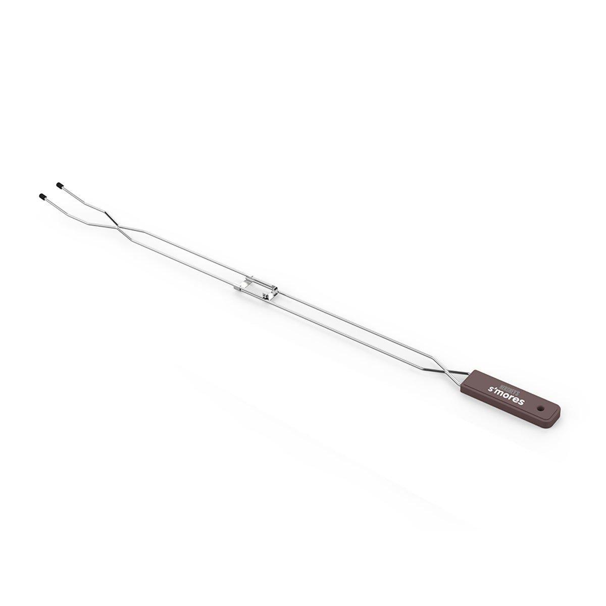 Mr. Bar-B-Q Foldable Roasting Fork with Hershey's Chocolate Brown Handle - Mr. Bar-B-Q