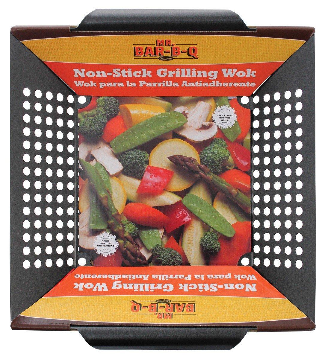 Mr. Bar-B-Q Non-Stick Grilling Wok - Mr. Bar-B-Q