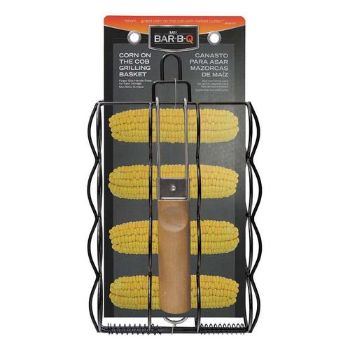 Mr. Bar-B-Q Non-Stick Corn Basket with Folding Handle - Primary Image