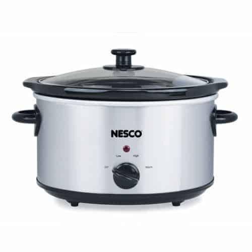 NESCO 4 Quart Analog Stainless Steel Slow Cooker - NESCO