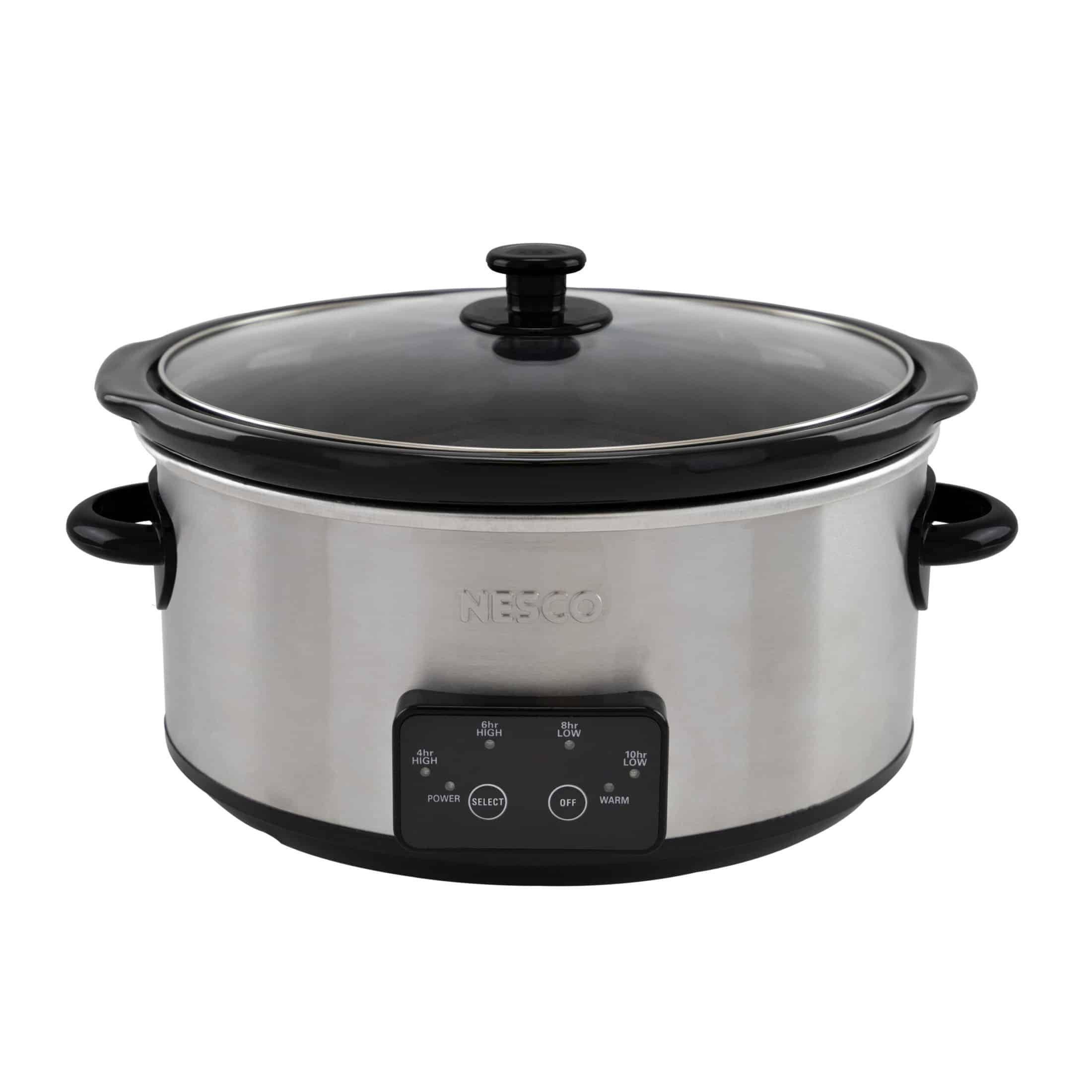 NESCO 6 Quart Digital Stainless Steel Slow Cooker - NESCO