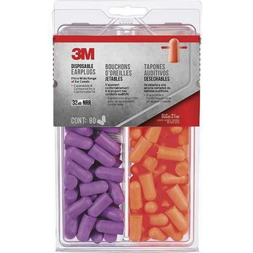 3M Disposable Earplugs Dispenser - Orange/Purple - Primary Image