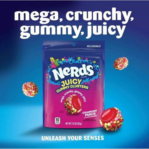 Trolli Nerds Strawberry Punch Juicy Gummy Clusters - Primary Image
