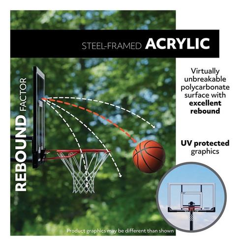 Lifetime Adjustable In-Ground 54" Acrylic Basketball Hoop - Primary Image