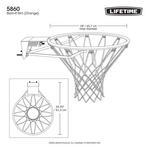 Lifetime Products Slam-It Basketball Rim with Net - Thumbnail 6 of 6