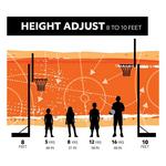 Lifetime Adjustable Portable 50" Poly Basketball Hoop - Thumbnail 7 of 7