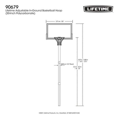Lifetime Fusion 50" In Ground Basketball Hoop - Primary Image