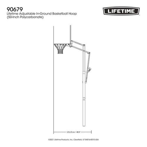 Lifetime Fusion 50" In Ground Basketball Hoop - Primary Image