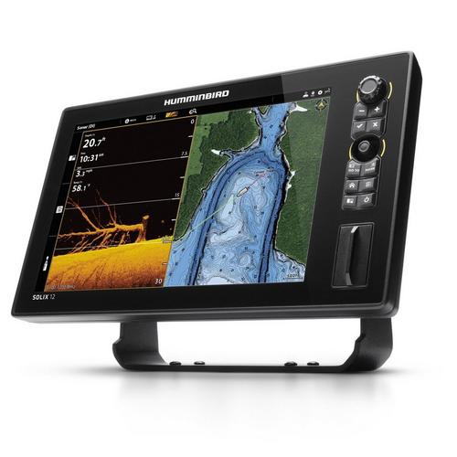 Humminbird Solix 12 MSI+ G3 Fish Finder with XM 14 HW MSI T Transducer - Primary Image