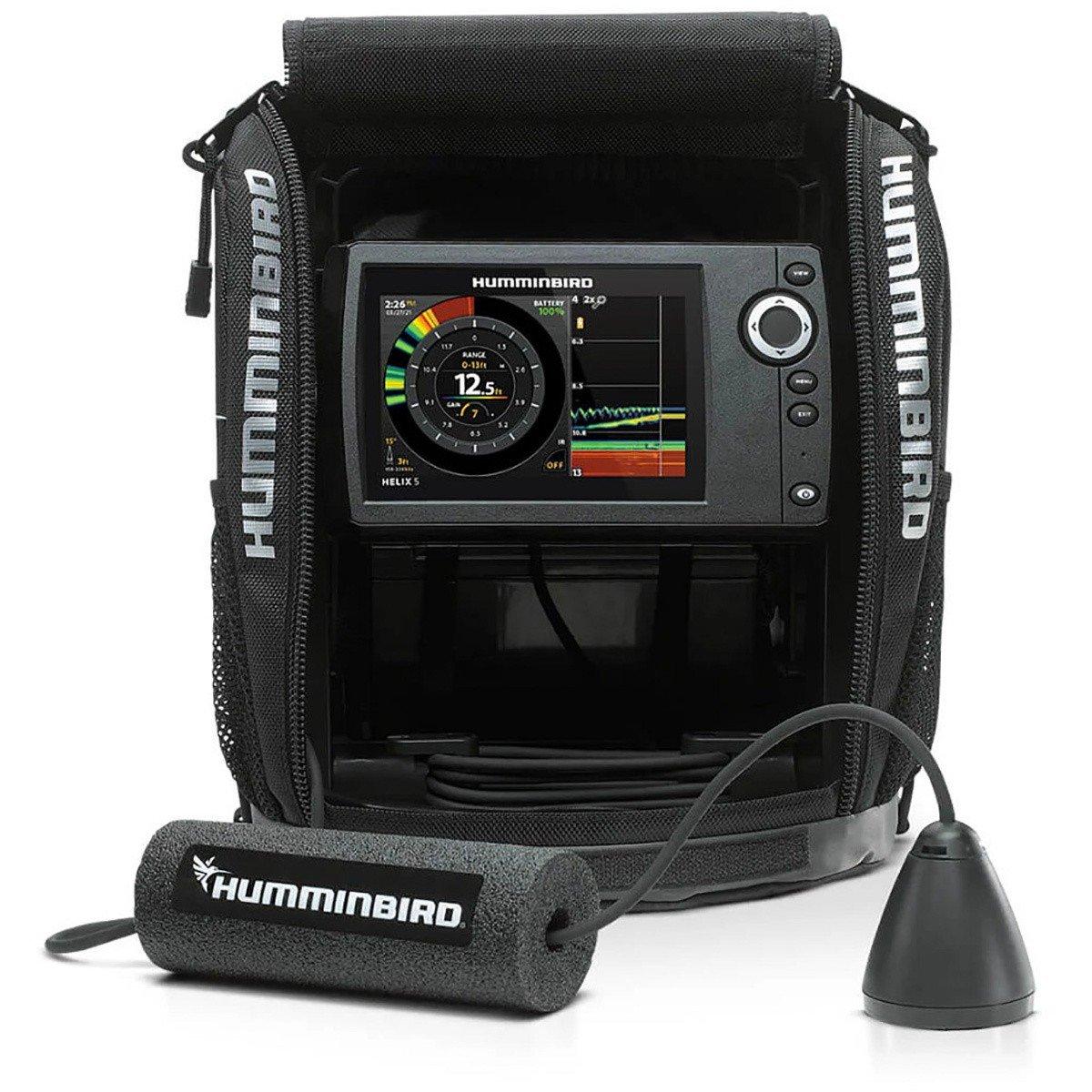 helix fish finders RAM Finder Deck Kit with Dual Humminbird 8-10 & XPLORE Mount Dualbeam plus sonar with 4000 watts ptp power output Humminbird 411660-1 HELIX 5 CHIRP