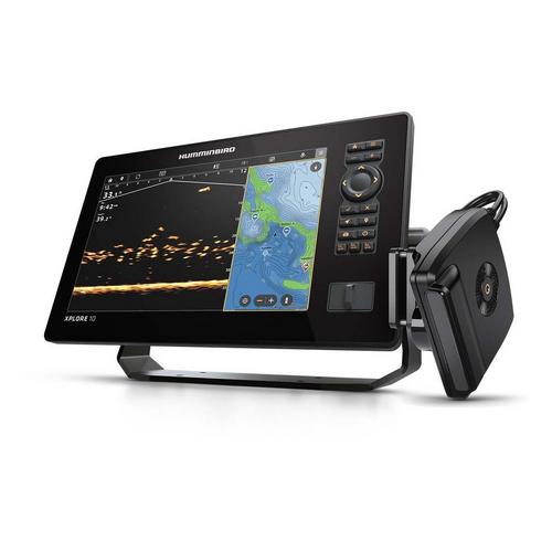 Humminbird XPLORE 10 MSI+ Fish Finder and MEGA Live 2 Transducer Forward-Facing Sonar Bundle - Primary Image