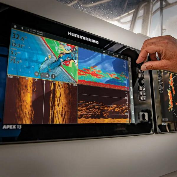 Humminbird Apex 13 MSI+ Chartplotter CHO with LakeMaster/CoastMaster Map Card