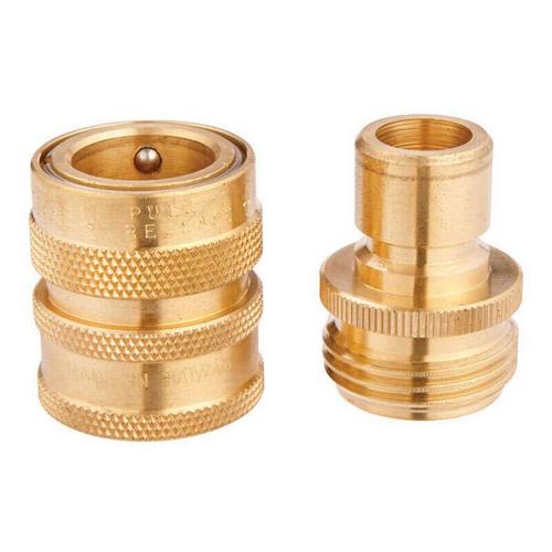 Ace Brass Threaded Male/Female Quick Connector Coupling - Primary Image