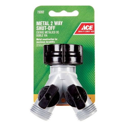 Ace Zinc Threaded Female/Male 2-Way Shut-off Valve - Primary Image