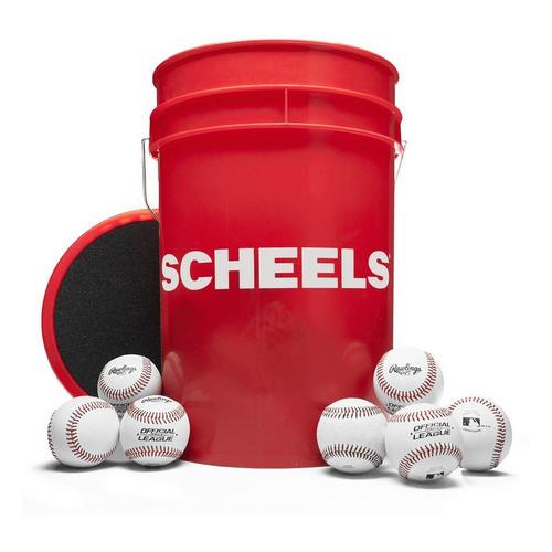 Scheels Rawlings 6 Gallon Bucket of 24 12U Baseballs - Primary Image