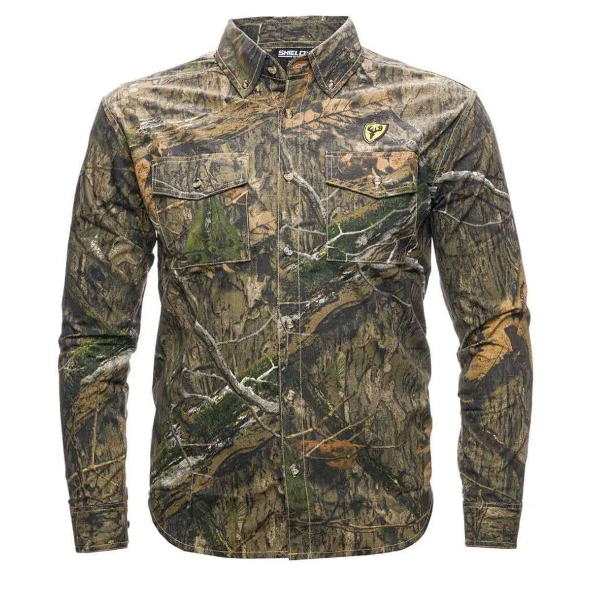 Men's Blocker Outdoors Fused Cotton Long Sleeve Button Up Shirt - Blocker Outdoors