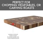 Dexas Acacia End Grain Reversible Butcher Block Cutting Board - Thumbnail 4 of 4