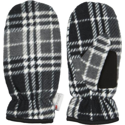 Women's Becker Microfleece Plaid Mittens - Primary Image