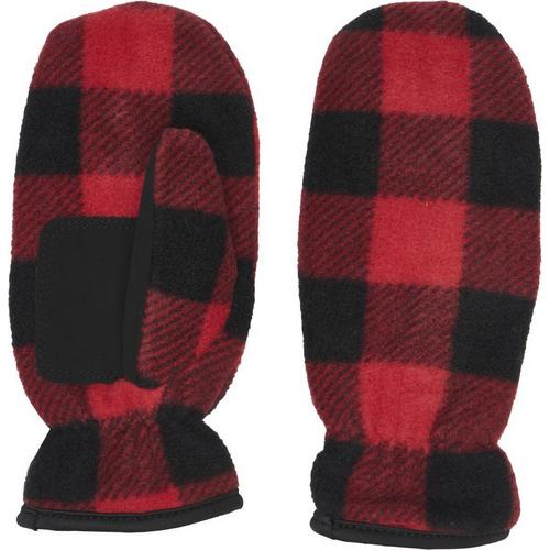 Women's Becker Microfleece Plaid Mittens - Primary Image