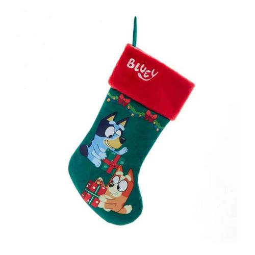 Kurt S. Adler Bluey & Bingo Opening Presents Stocking - Primary Image