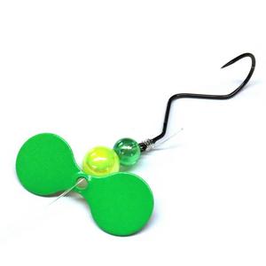 Green - JB Lures Super Death Plus Propeller 1 Hook Rig