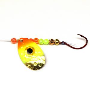Chartreuse Orange - JB Lures Hot-Flash Spinner Rig