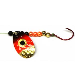 Fire Orange Black - JB Lures Hot-Flash Spinner Rig
