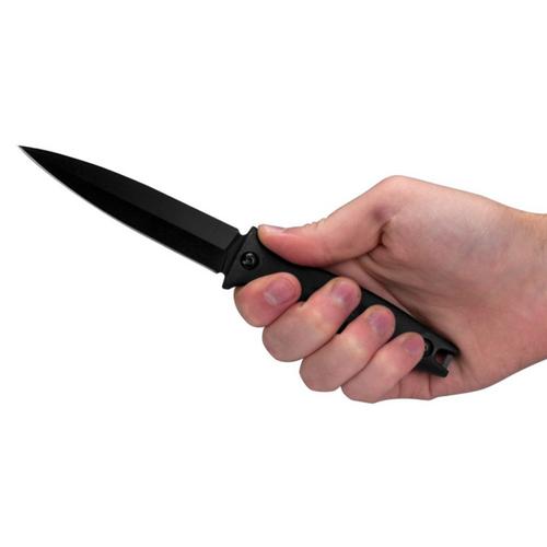 Kershaw 4007 Secret Agent Black Oxide Fixed Knife - Primary Image