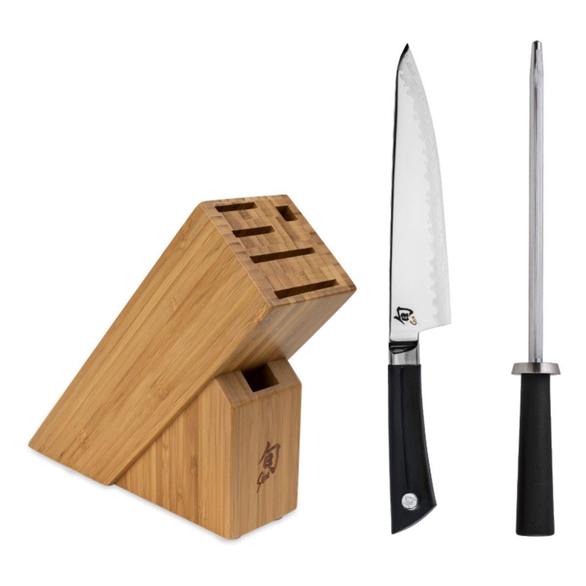 Shun 3 piece Block Kitchen Knife - Shun
