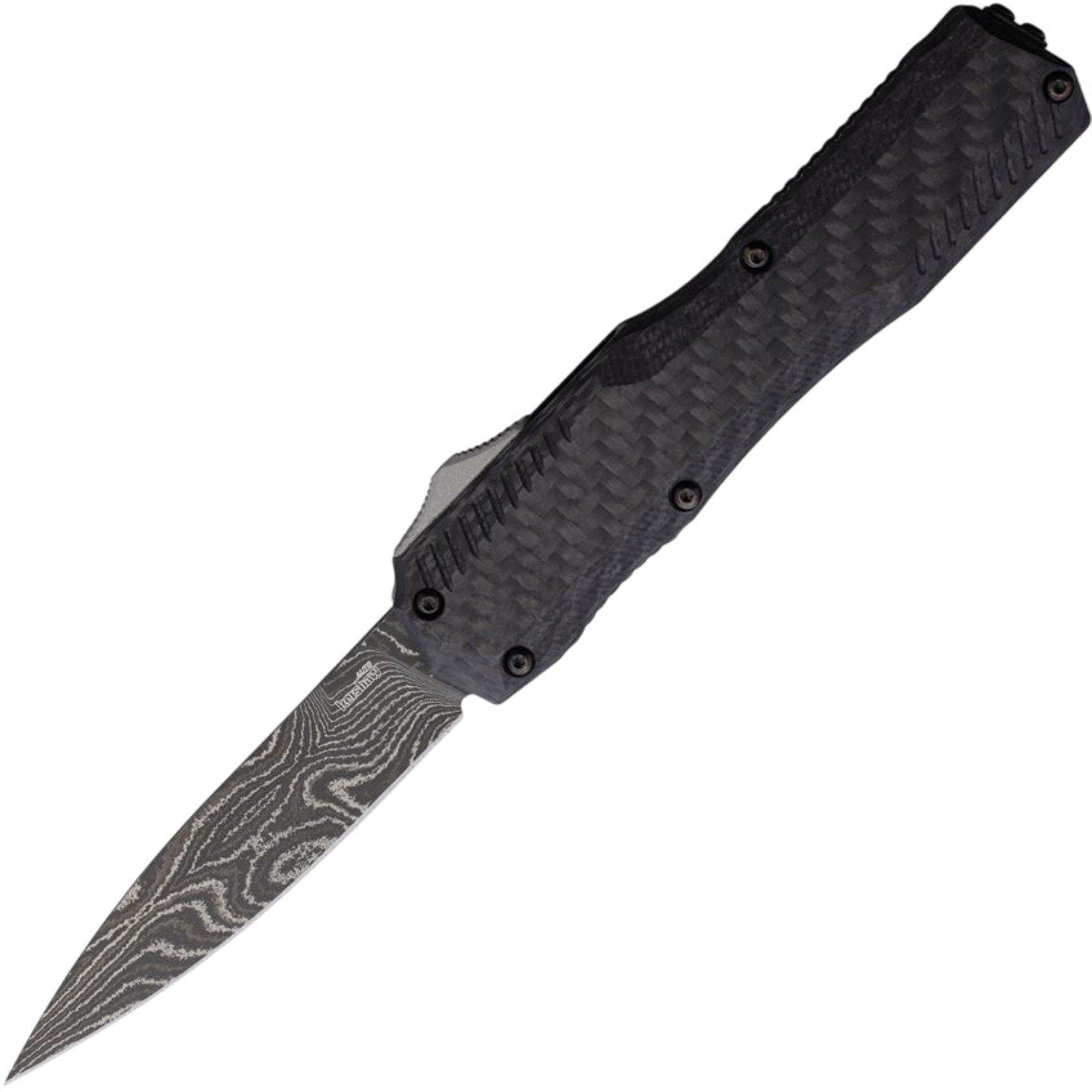 Kershaw 9000CFDAM Livewire Damascus Carbon Fiber OTF Automatic Knife - Kershaw Knives