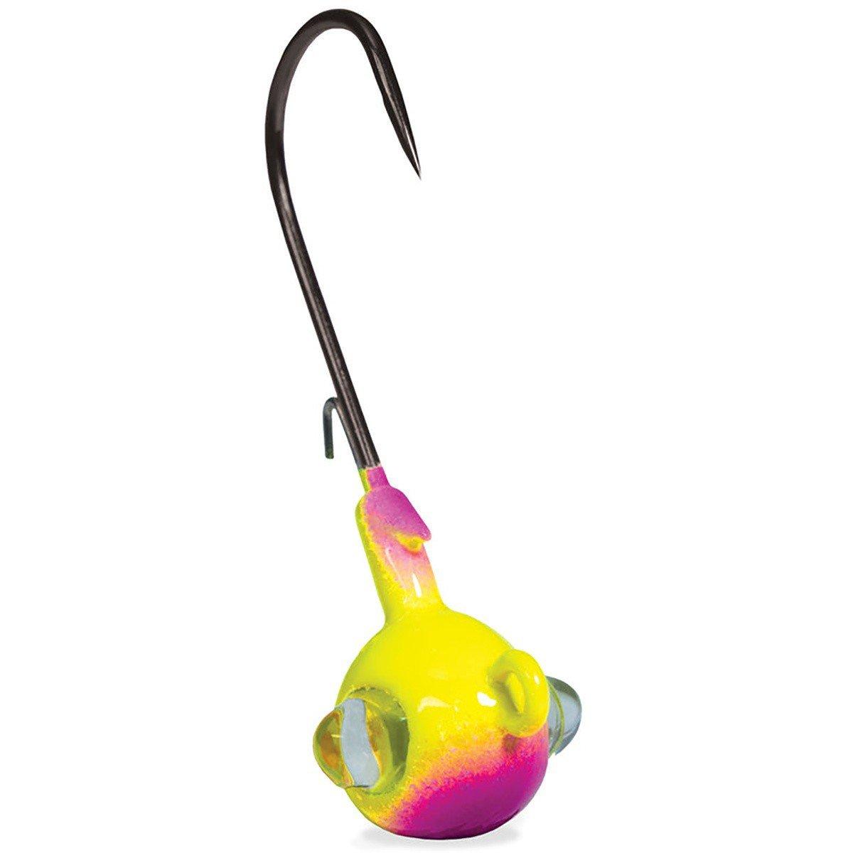 Purple/Chartreuse - Kalin's Rattlin' Google Eye Jighead