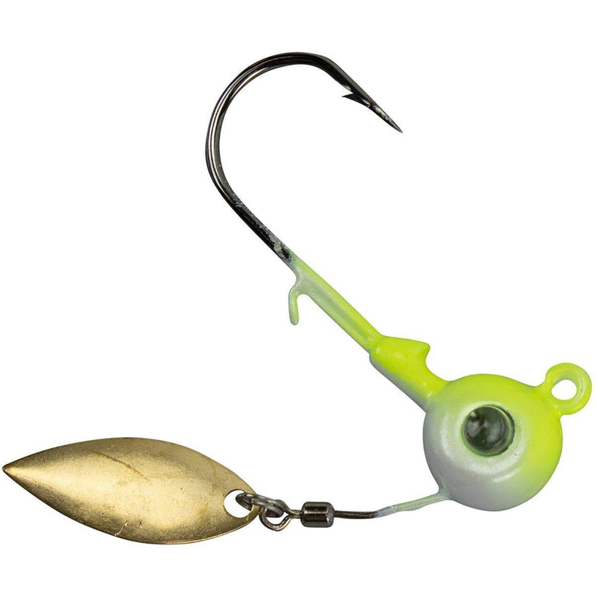 15785::Chartreuse Shad - Kalin's Google Eye Spinner Jighead