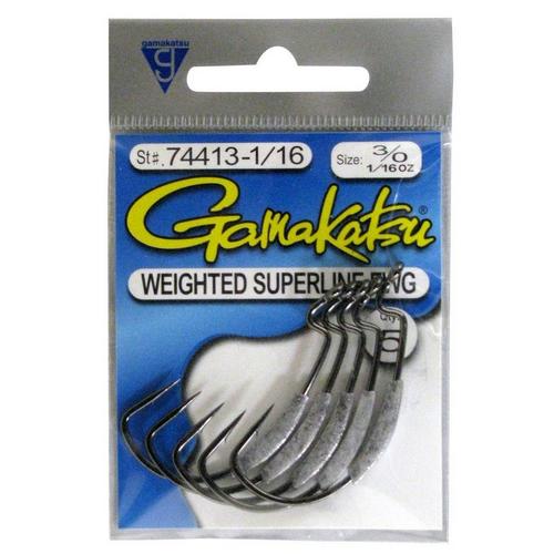 Gamakatsu Weighted Superline EWG Hooks - Primary Image