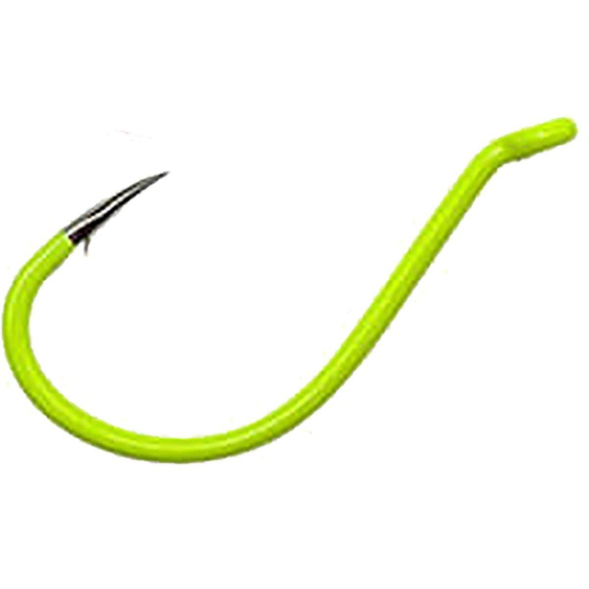 15598::Chartreuse - Gamakatsu Walleye Snell with GlowBead