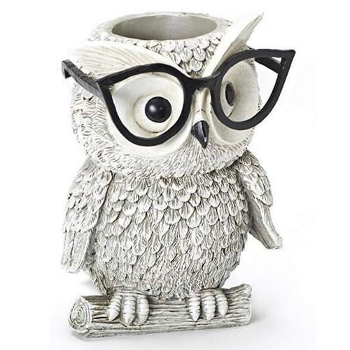 Roman Silly Spectacles White Owl Planter - Primary Image